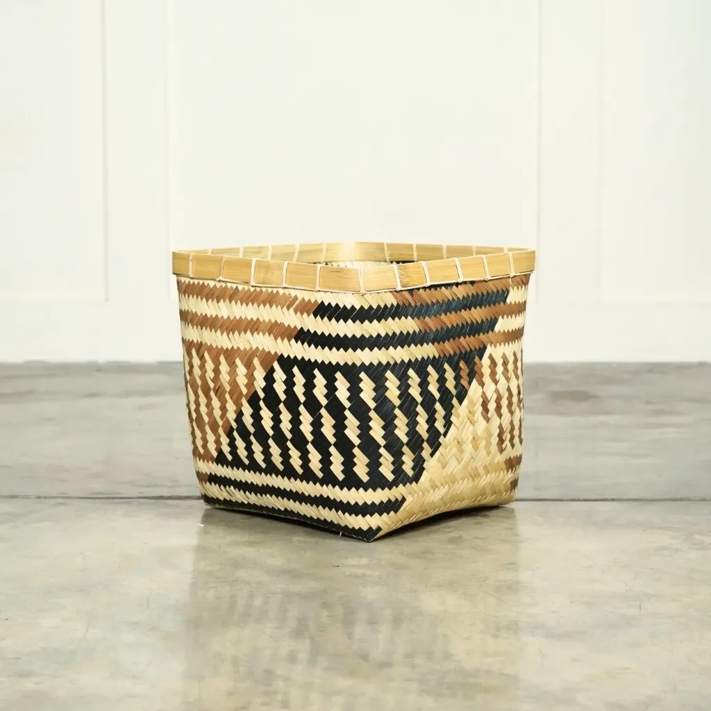 Bamboo Square Basket