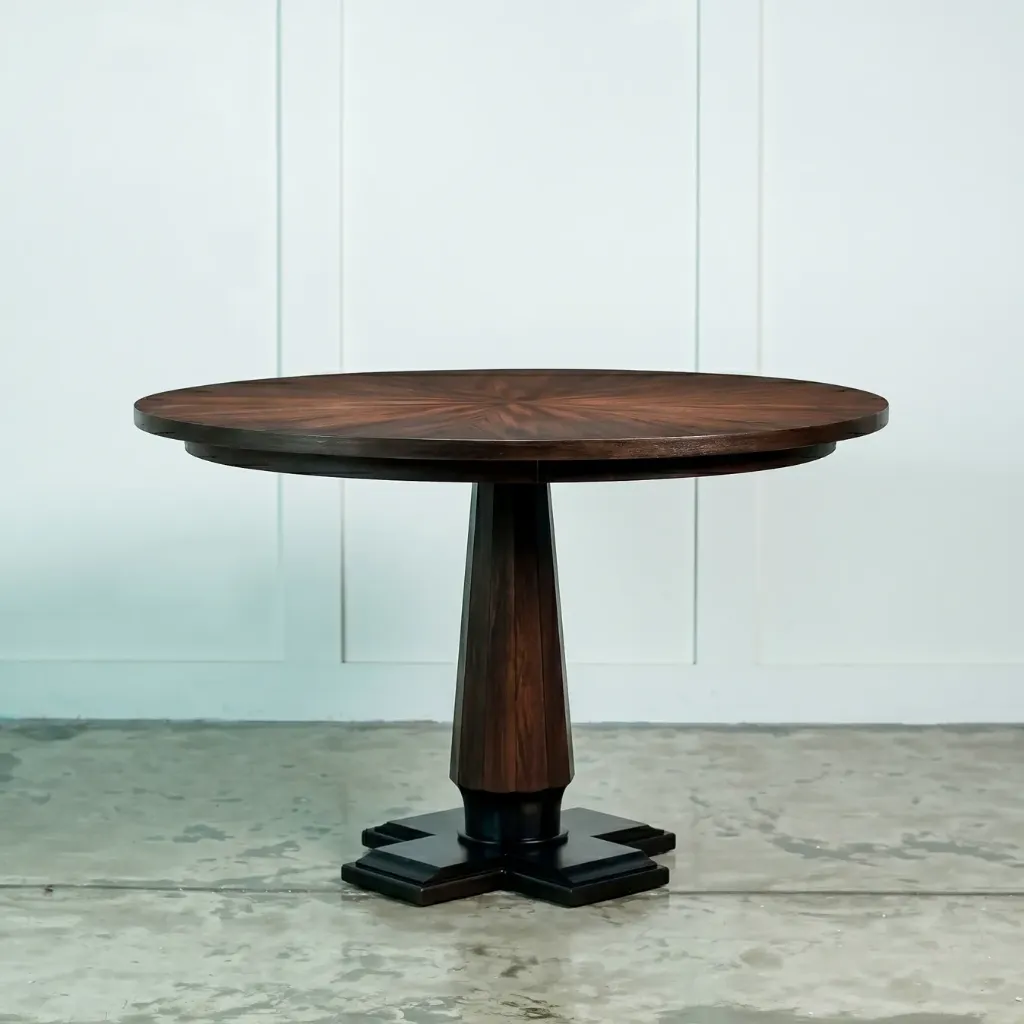 Dixon Dining Table Round (INDIAN SAMBUCA)