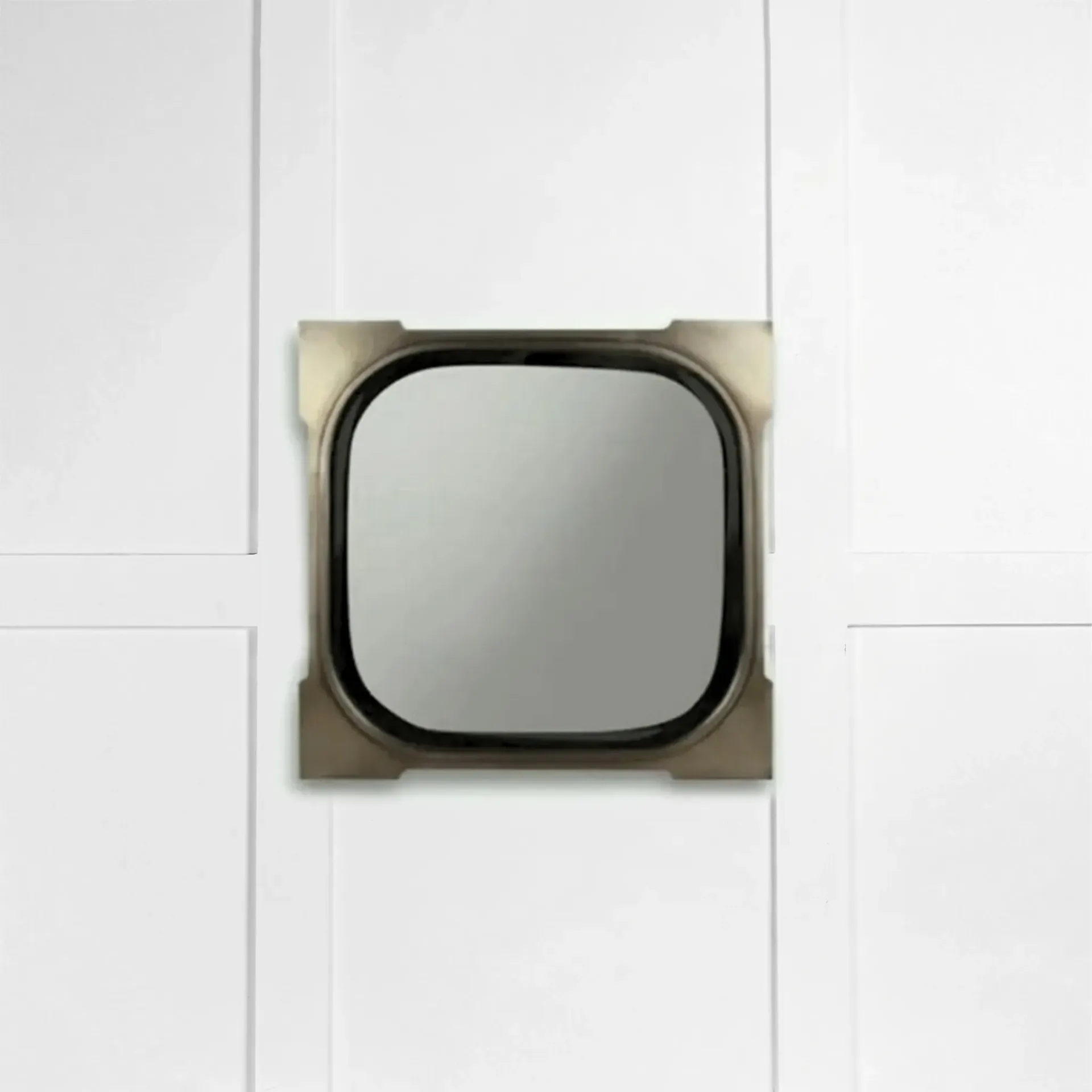 Tuan Louis Button Mirror Square